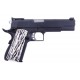 Страйкбольный пистолет WE COLT M1911А1, металл, белые накладки, WE-E001C